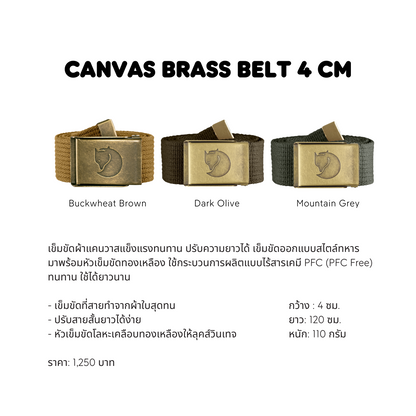 Canvas Brass Belt