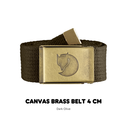 Canvas Brass Belt