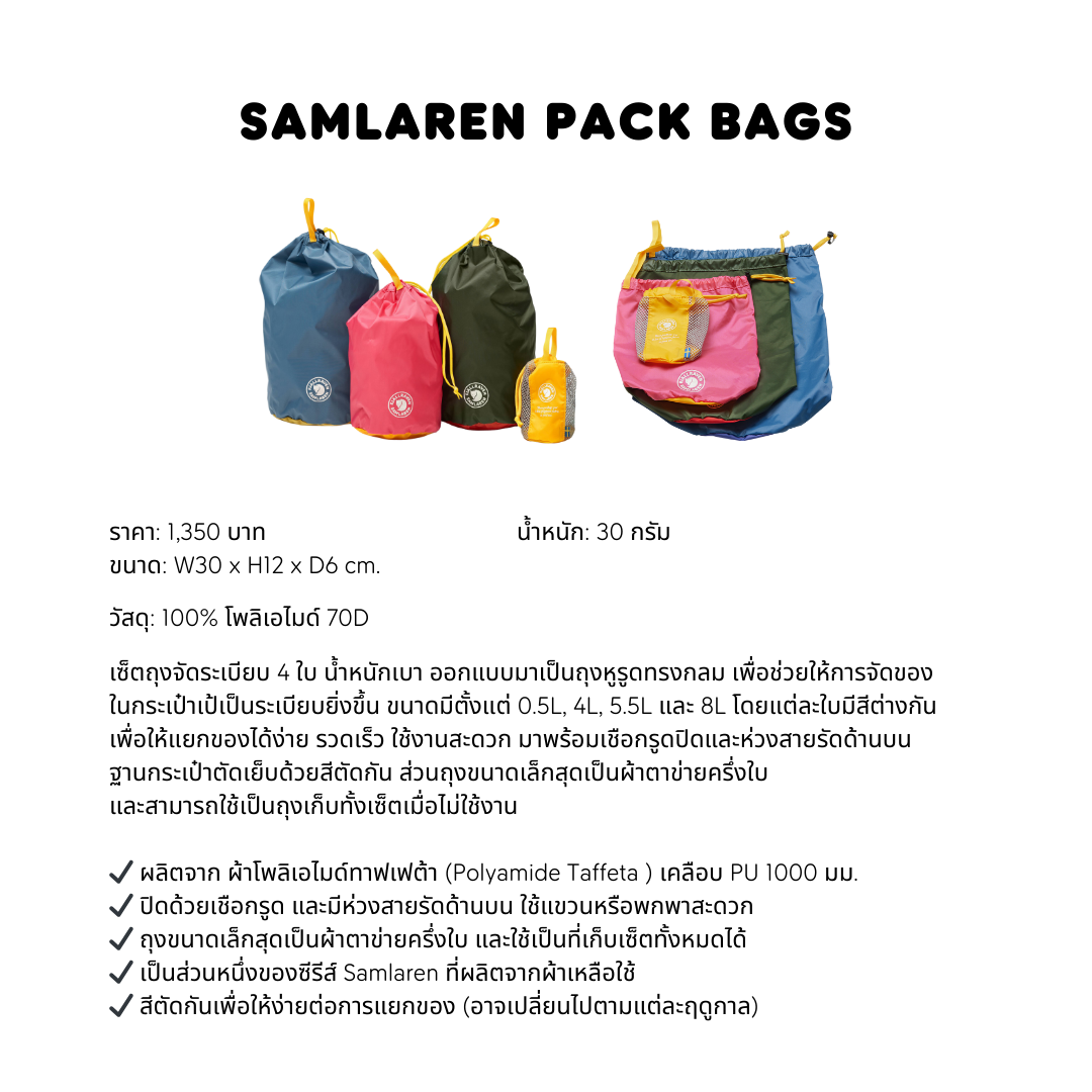 Samlaren Pack Bags