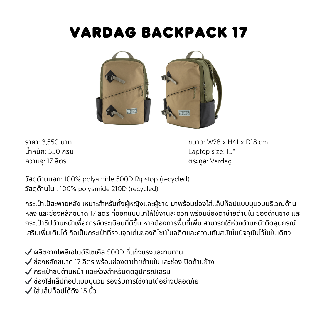 Vardag Backpack 17