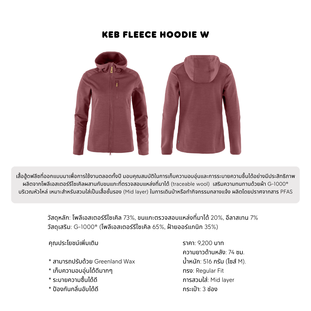 Keb Fleece Hoodie W