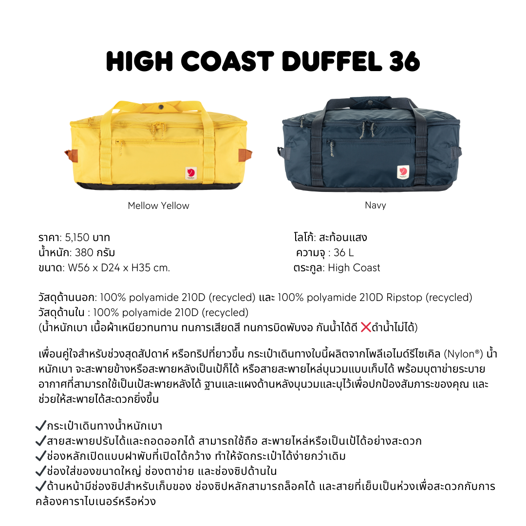High Coast Duffle 36
