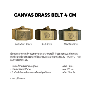Canvas Brass Belt