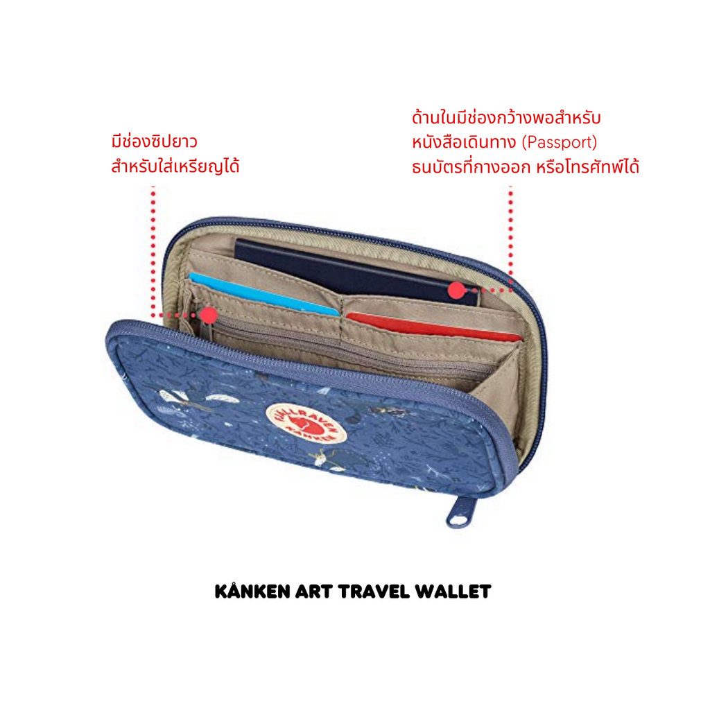 Kanken Art Travel Wallet กระเป๋าใส่เงิน กระเป๋าสตางค์ Fjallraven
