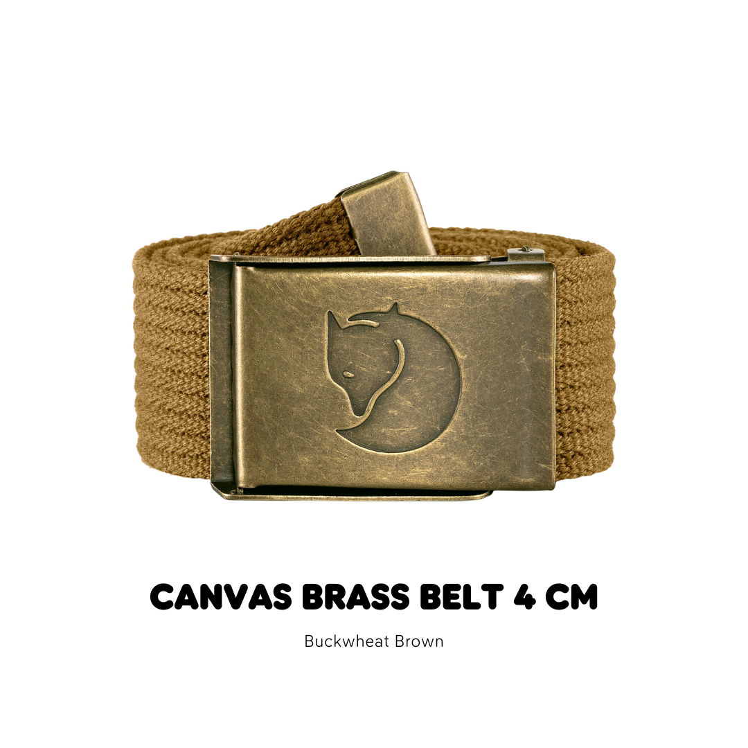 Canvas Brass Belt